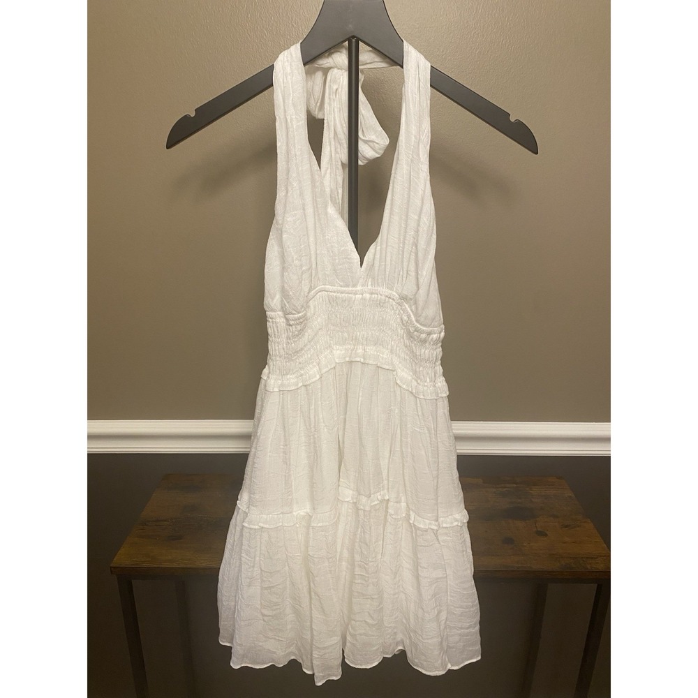 Mustard Seed White Sleeveless Backless Dress Size Medium